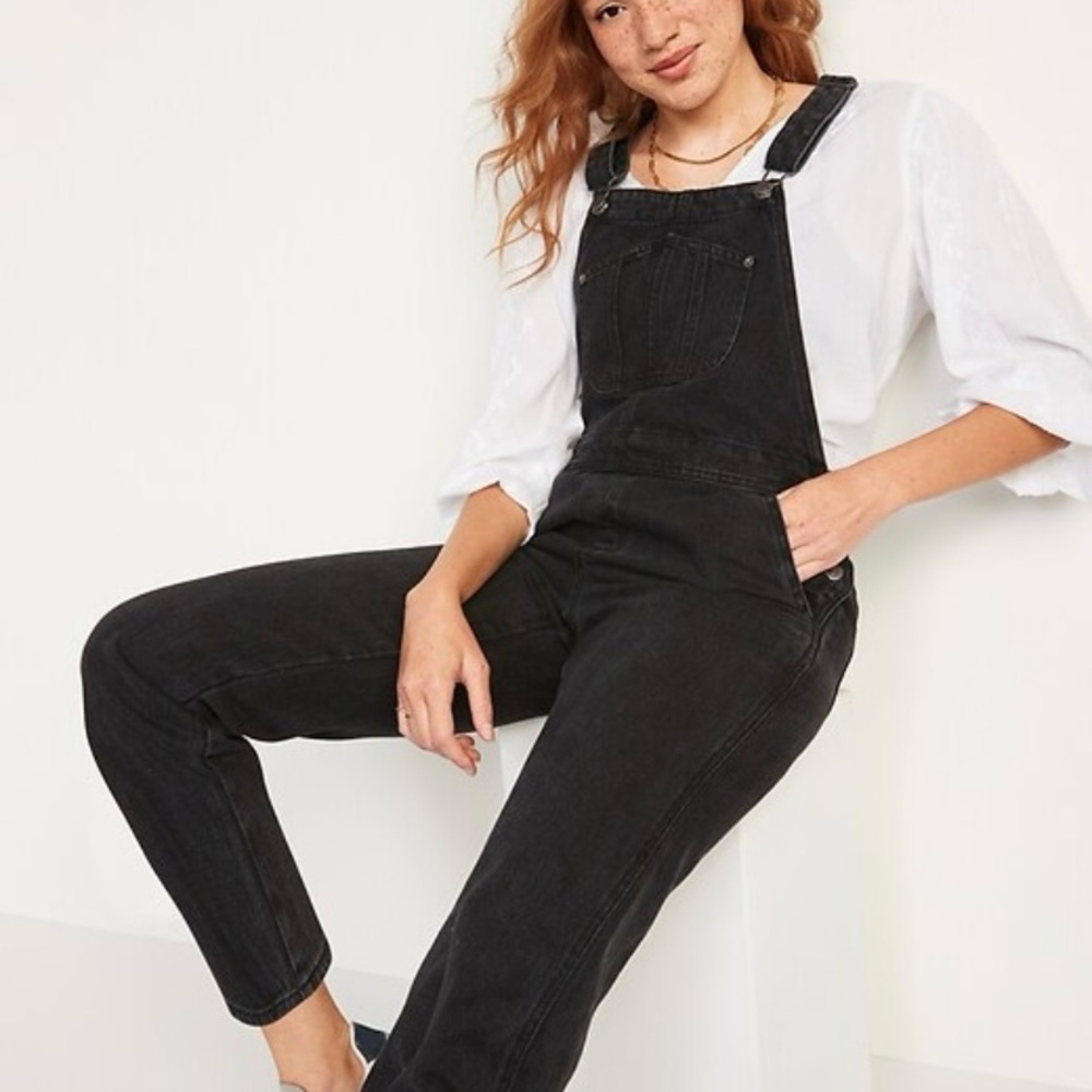 Old Navy Women's Dark Denim Overalls